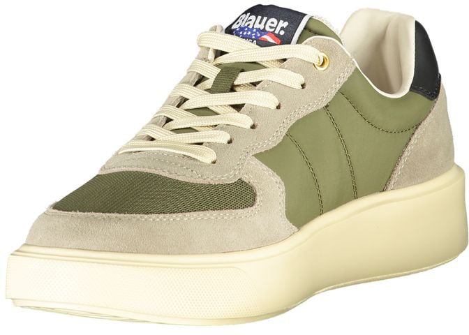 Blauer Green Leather Men Sneaker