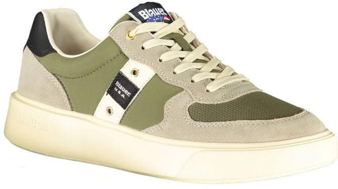 Blauer Green Leather Men Sneaker