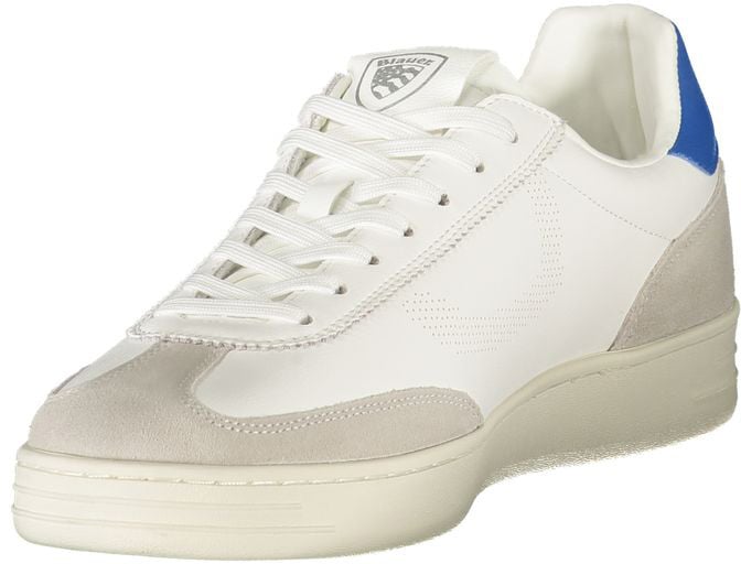 Blauer White Polyurethane Men's Sneaker
