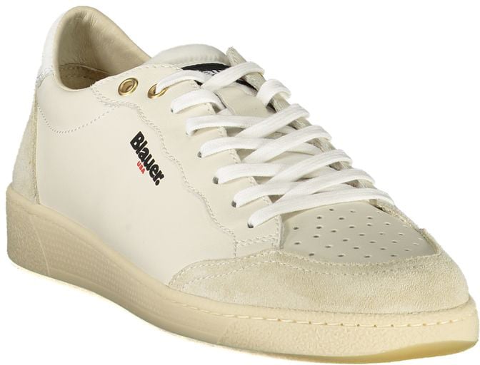 Blauer Bianco Poliuretano Uomo Sneaker