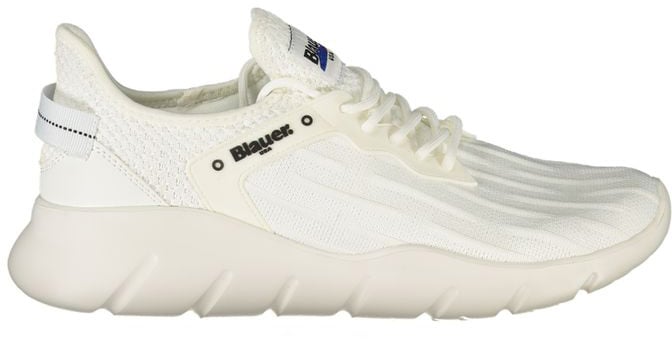 Blauer White Polyester Men's Sneaker