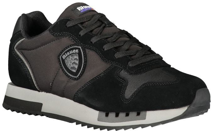 Blauer Black Polyurethane Men Sneaker