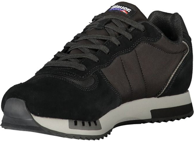 Blauer Black Polyurethane Men Sneaker