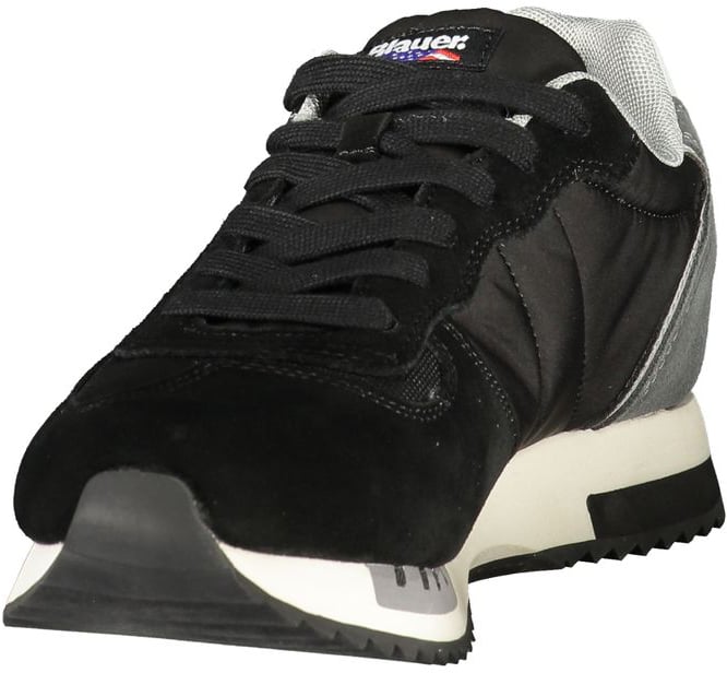 Blauer Black Polyurethane Men's Sneaker
