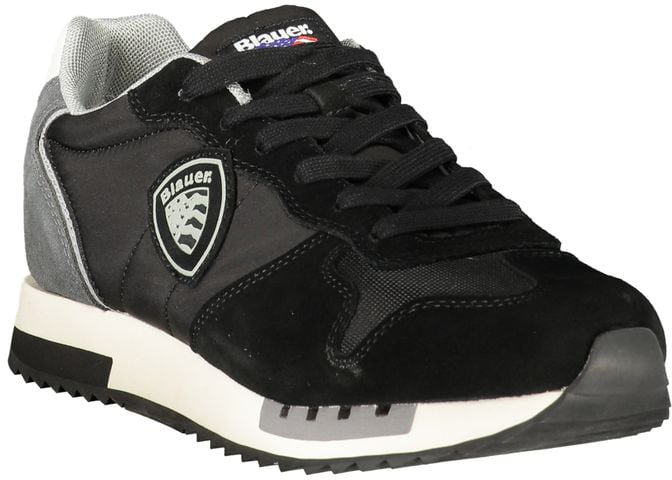 Blauer Black Polyurethane Men's Sneaker