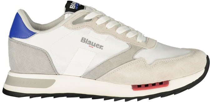 Blauer White Polyester Men's Sneaker
