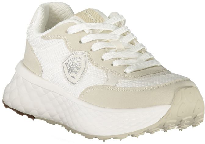 Blauer White Polyurethane Women Sneaker