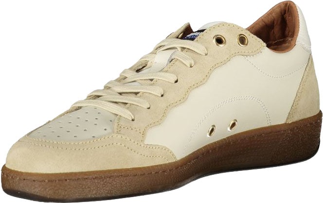 Blauer White Leather Men Sneaker