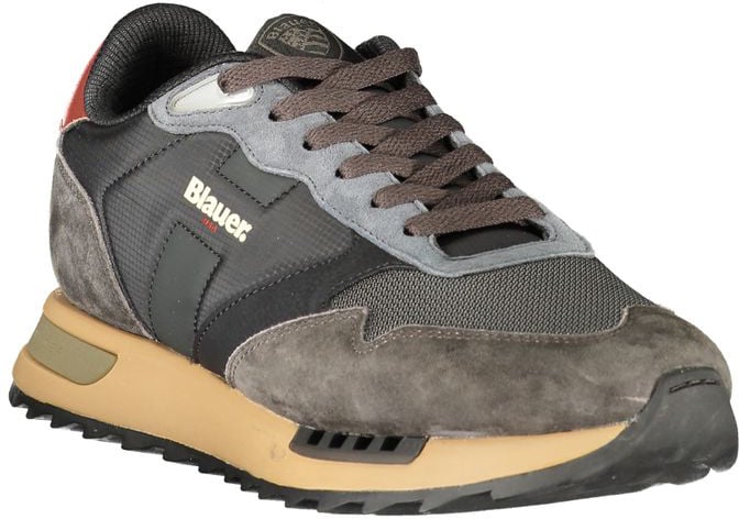 Blauer Nero Polyurethane Uomo Sneaker