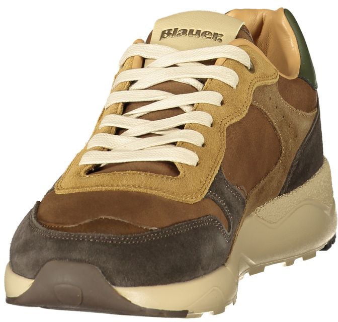 Blauer Brown Polyurethane Men's Sneaker