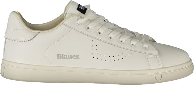 Blauer White Polyurethane Men's Sneaker
