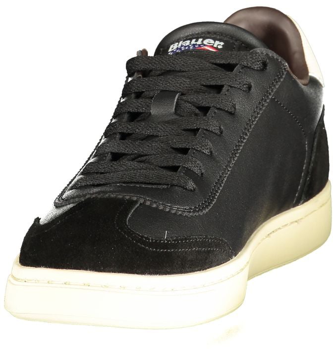 Blauer Black Polyurethane Mens Sneaker