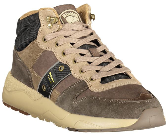 Blauer Brown Polyester Athletic Sneakers