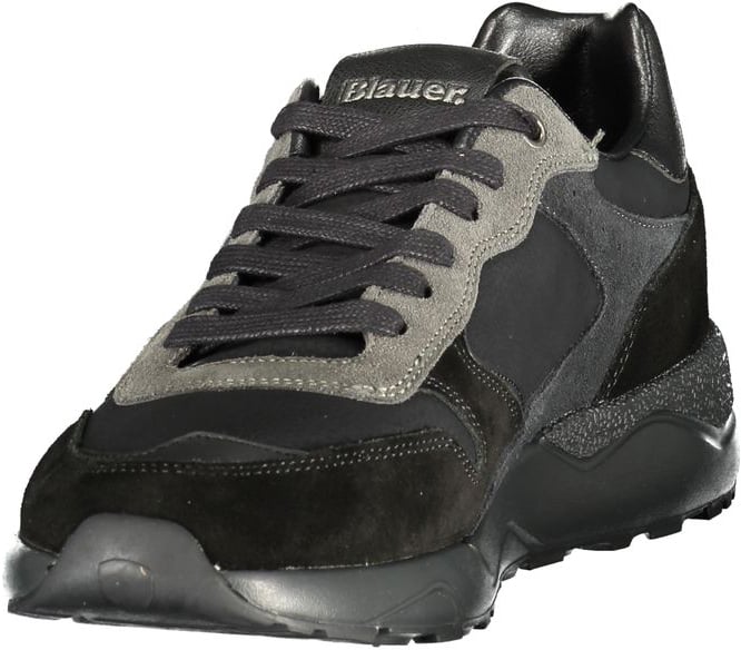 Blauer Nero Polyurethane Uomo Sneaker