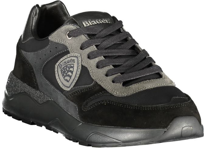 Blauer Nero Polyurethane Uomo Sneaker