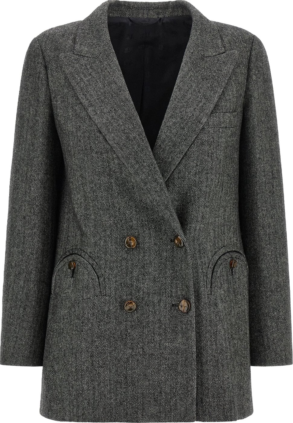Blazé Milano Gray Virgin Wool Blazer