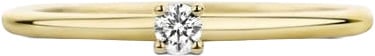 Blush Solitair Ring 1200YZI/54 14k Geelgoud met Briljant geslepen Zirkonia Maat 54