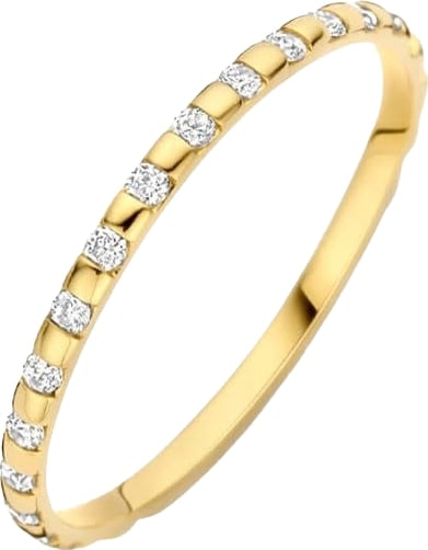 Blush Ring 1268YZI/54 14k Geelgoud met Zirkonia Maat 54