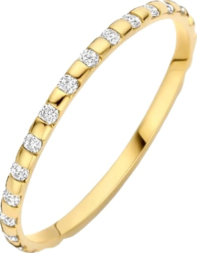Blush Ring 1268YZI/54 14k Geelgoud met Zirkonia Maat 54