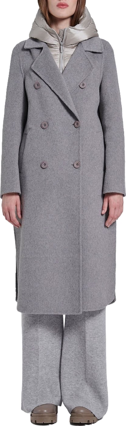 Bomboogie Copenaghen Long Coat + Detachable Padded Front Jackets Grijs Cw9147_wla6