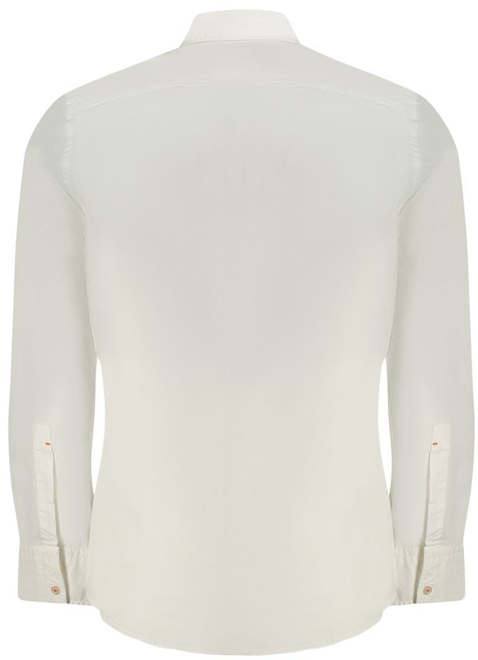 Hugo Boss White Cotton Men Shirt
