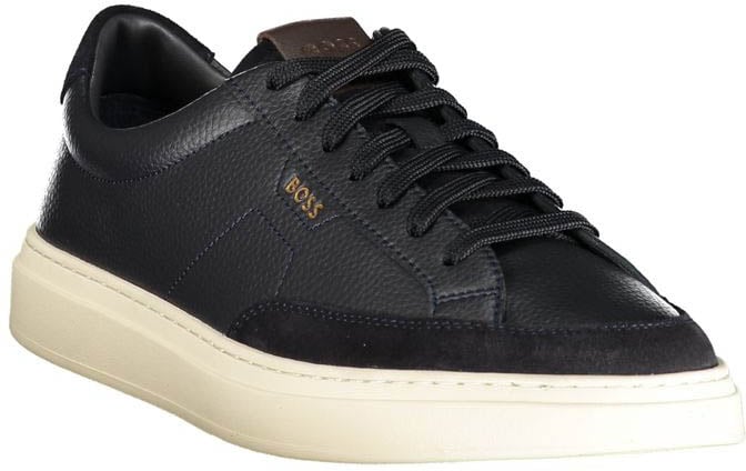 Hugo Boss Blue Leather Men's Sneakers