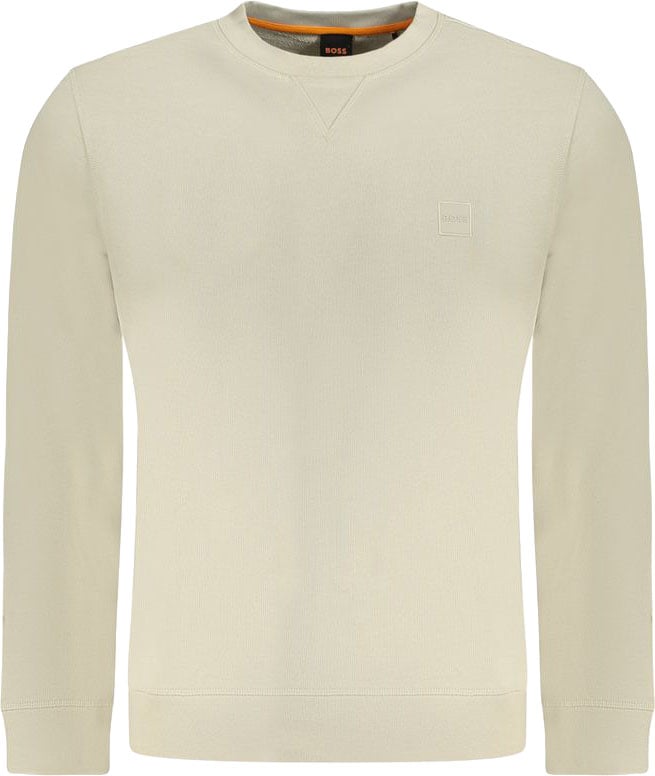 Hugo Boss Beige Cotton Men Sweatshirt
