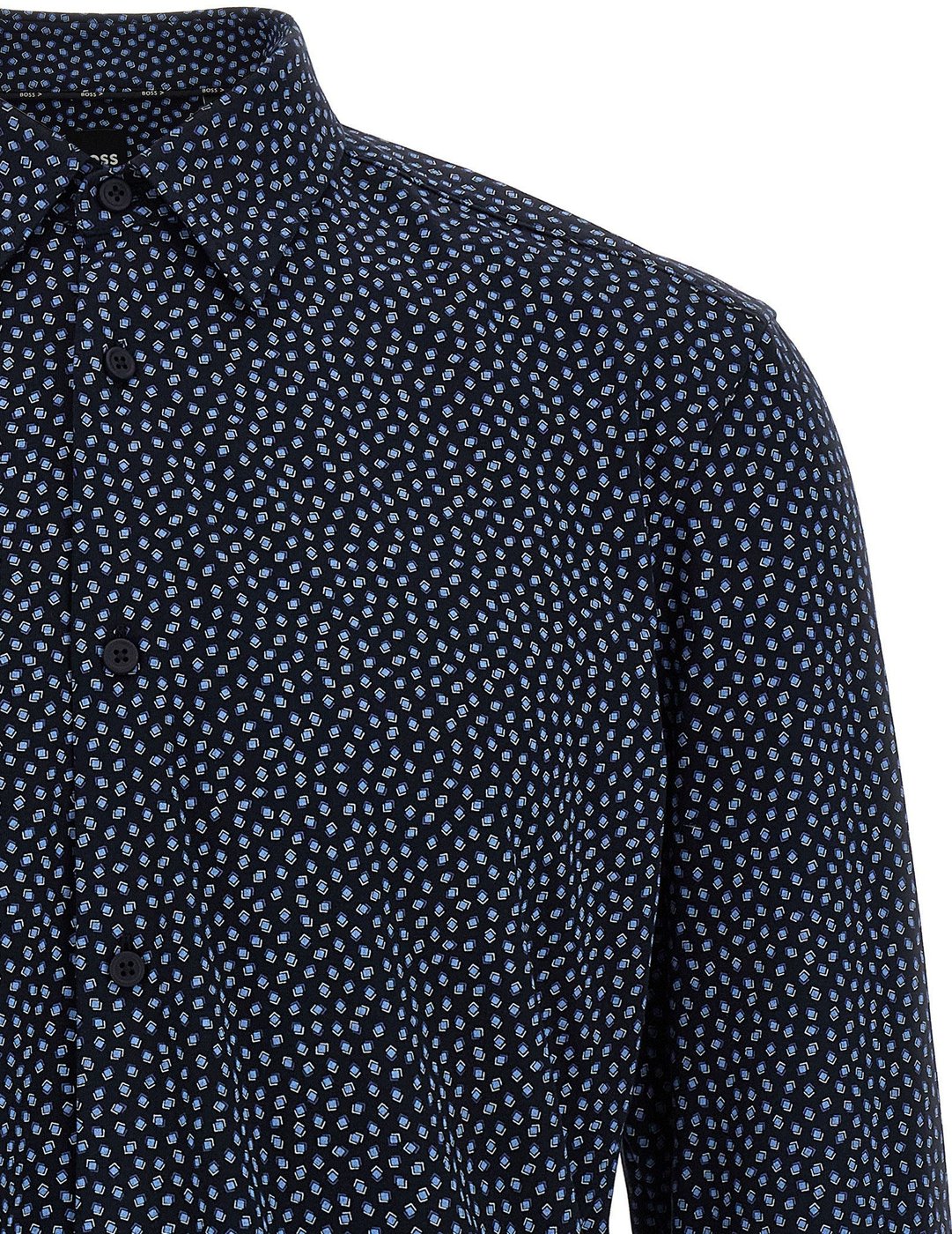 Hugo Boss Blue Cotton Blouse