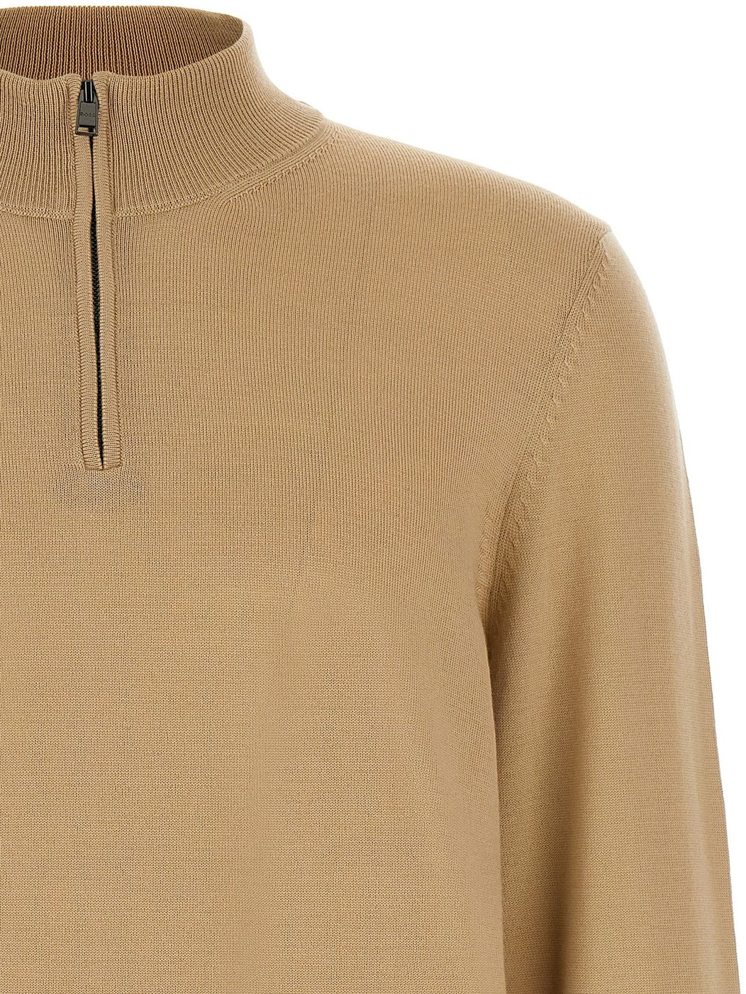 Hugo Boss Beige Virgin Wool Cardigan