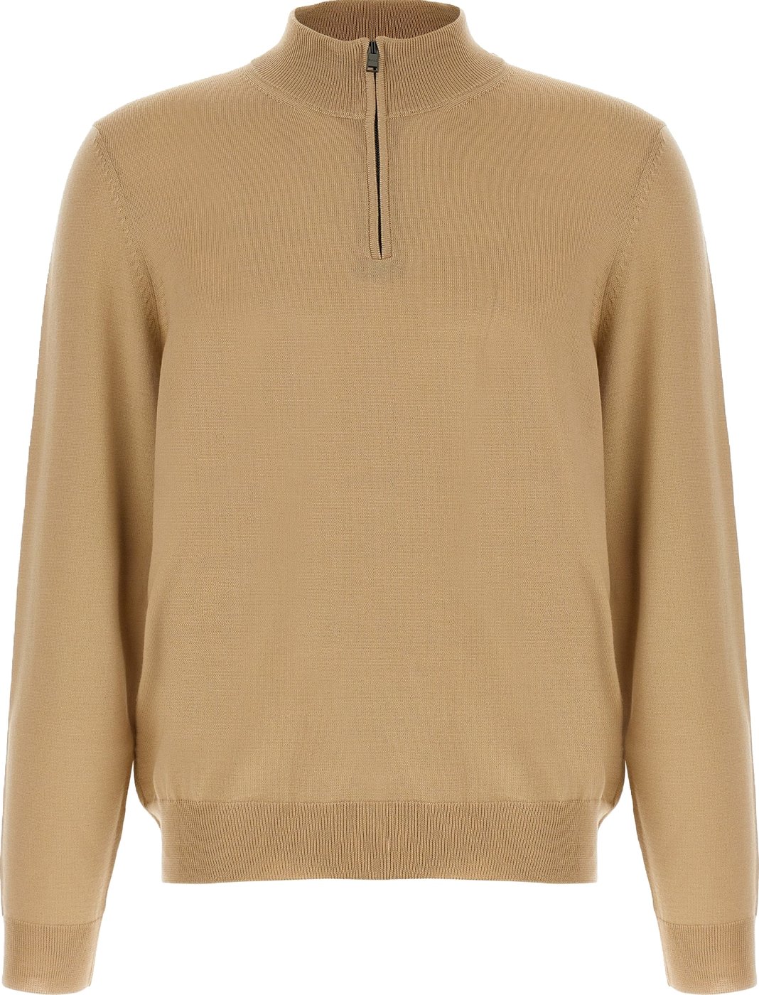 Hugo Boss Beige Virgin Wool Cardigan