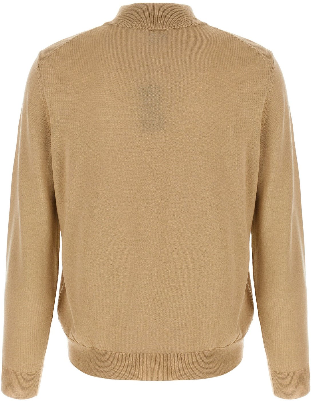Hugo Boss Beige Virgin Wool Cardigan
