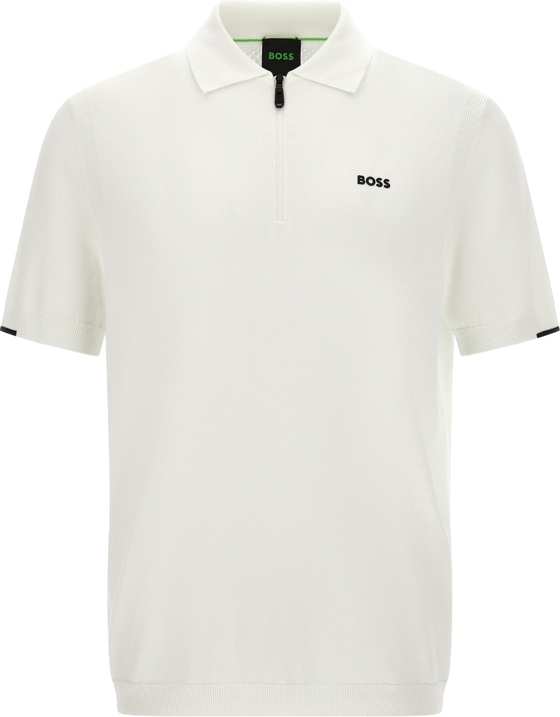 Hugo Boss White Cotton Polo Shirt