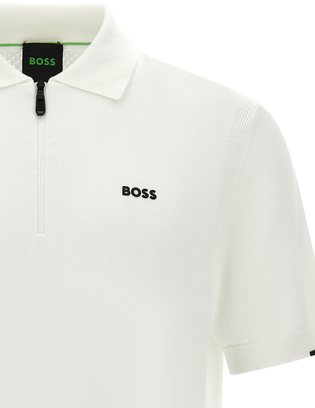 Hugo Boss White Cotton Polo Shirt