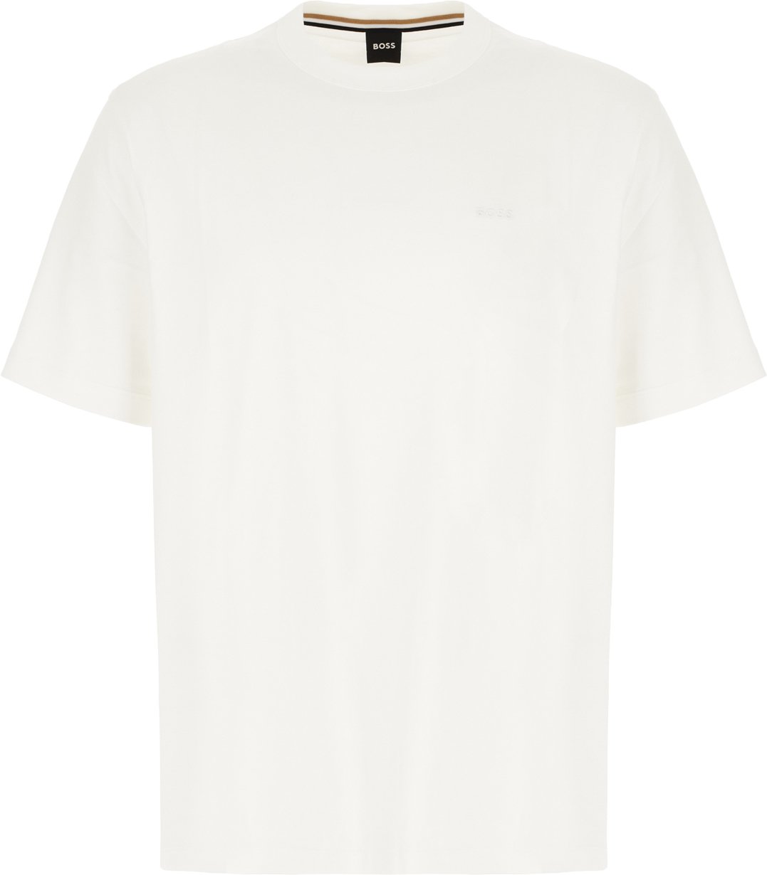 Boss White cotton t-shirt
