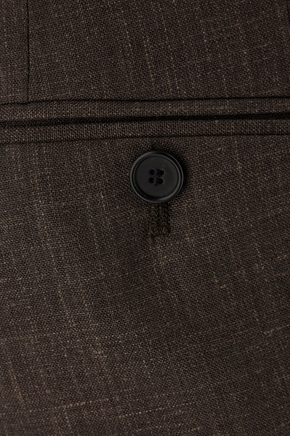 Boss Embroidered wool blend pants