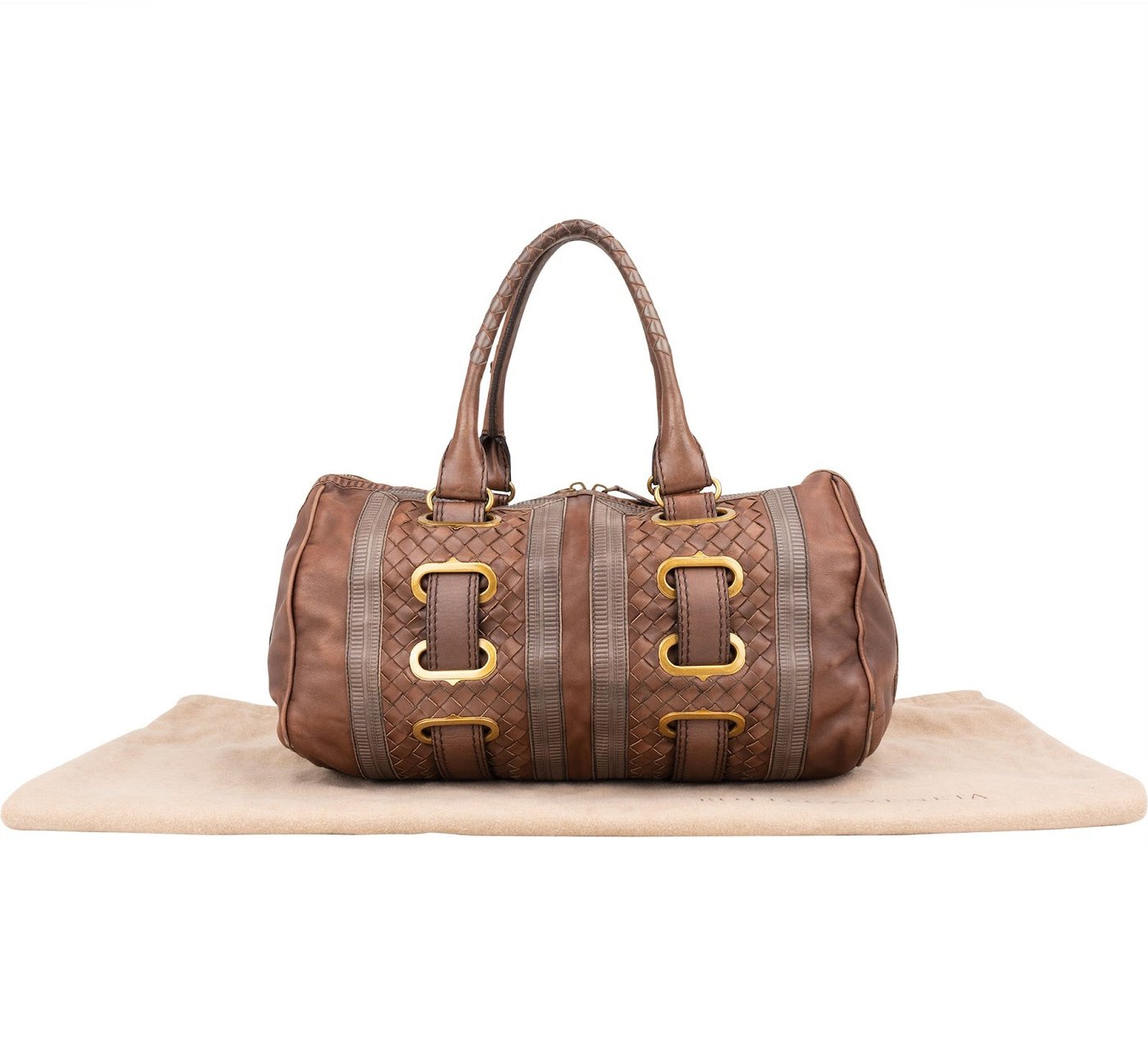 Bottega Veneta Intrecciato Leather Accordeon Handbag