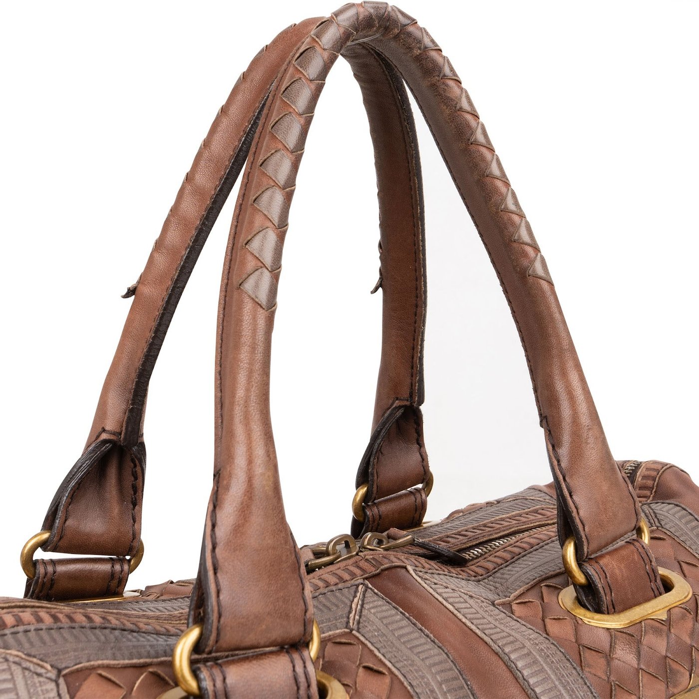 Bottega Veneta Intrecciato Leather Accordeon Handbag