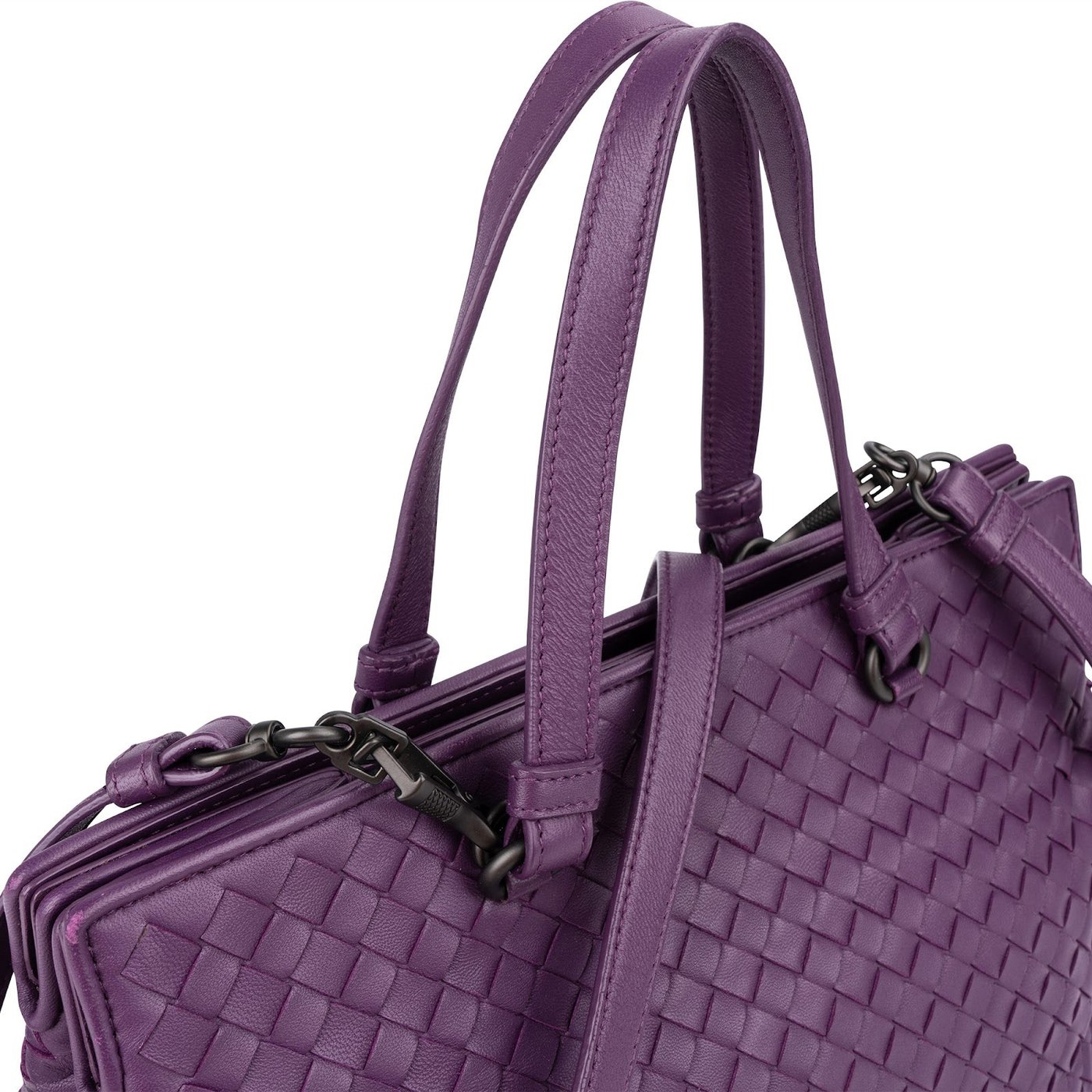 Bottega Veneta Intrecciato Nappa Leather Baby Roma Handbag