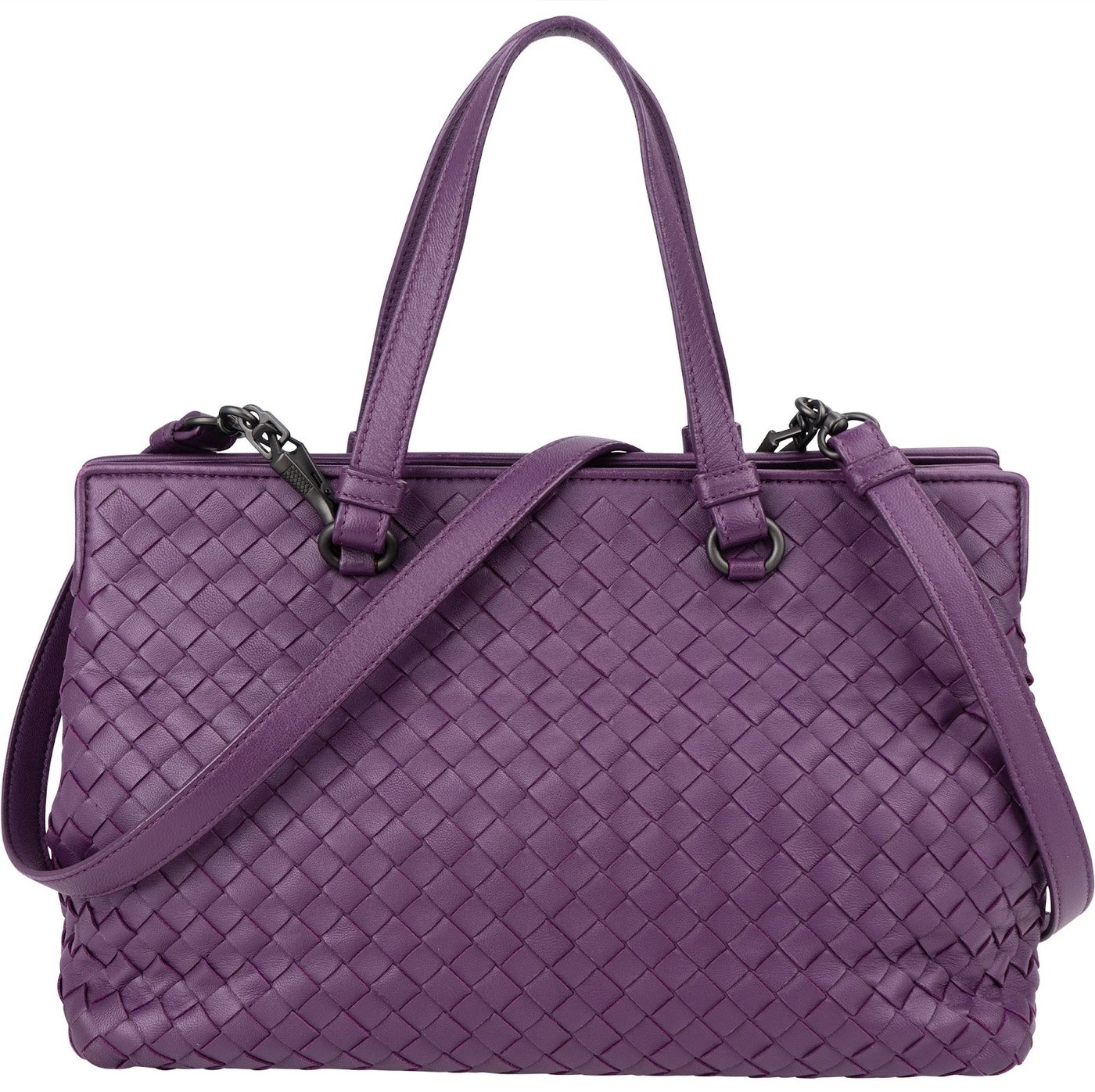 Bottega Veneta Intrecciato Nappa Leather Baby Roma Handbag