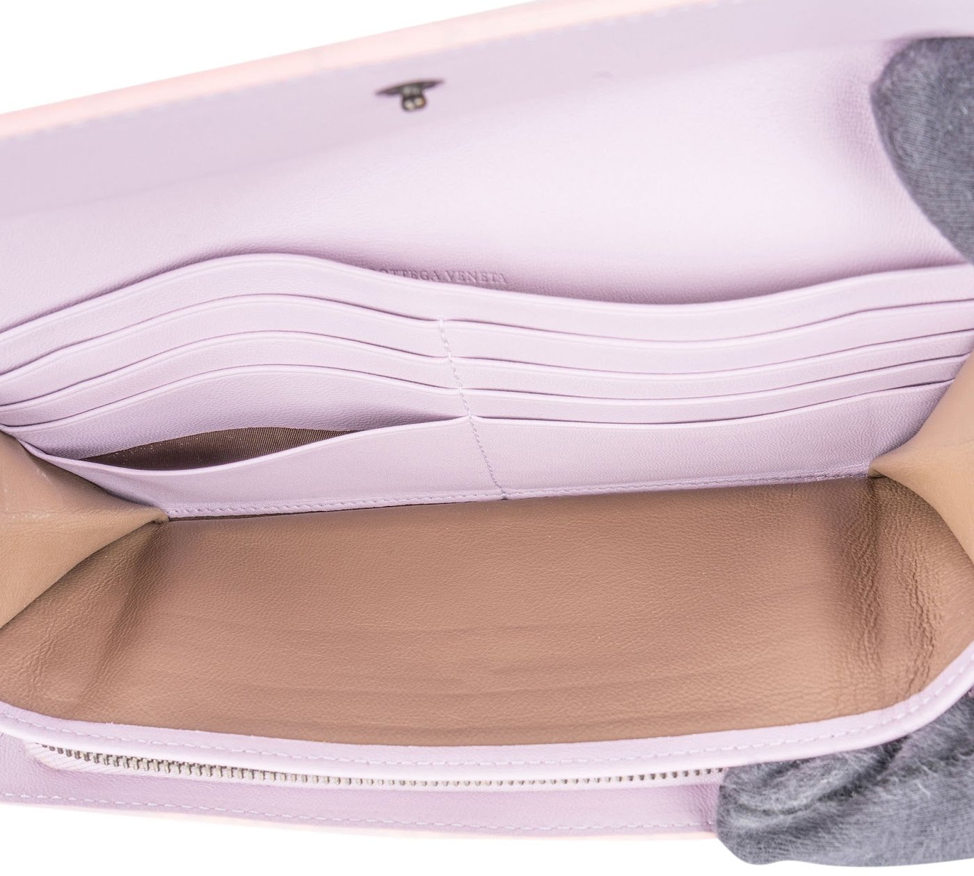 Bottega Veneta Lilac Intrecciato Ayers Python Leather Continental Wallet