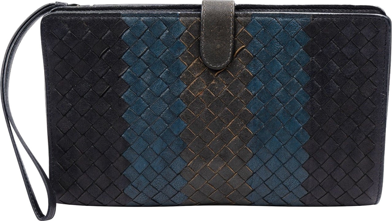 Bottega Veneta Intrecciato Leather Continental Wallet Clutch
