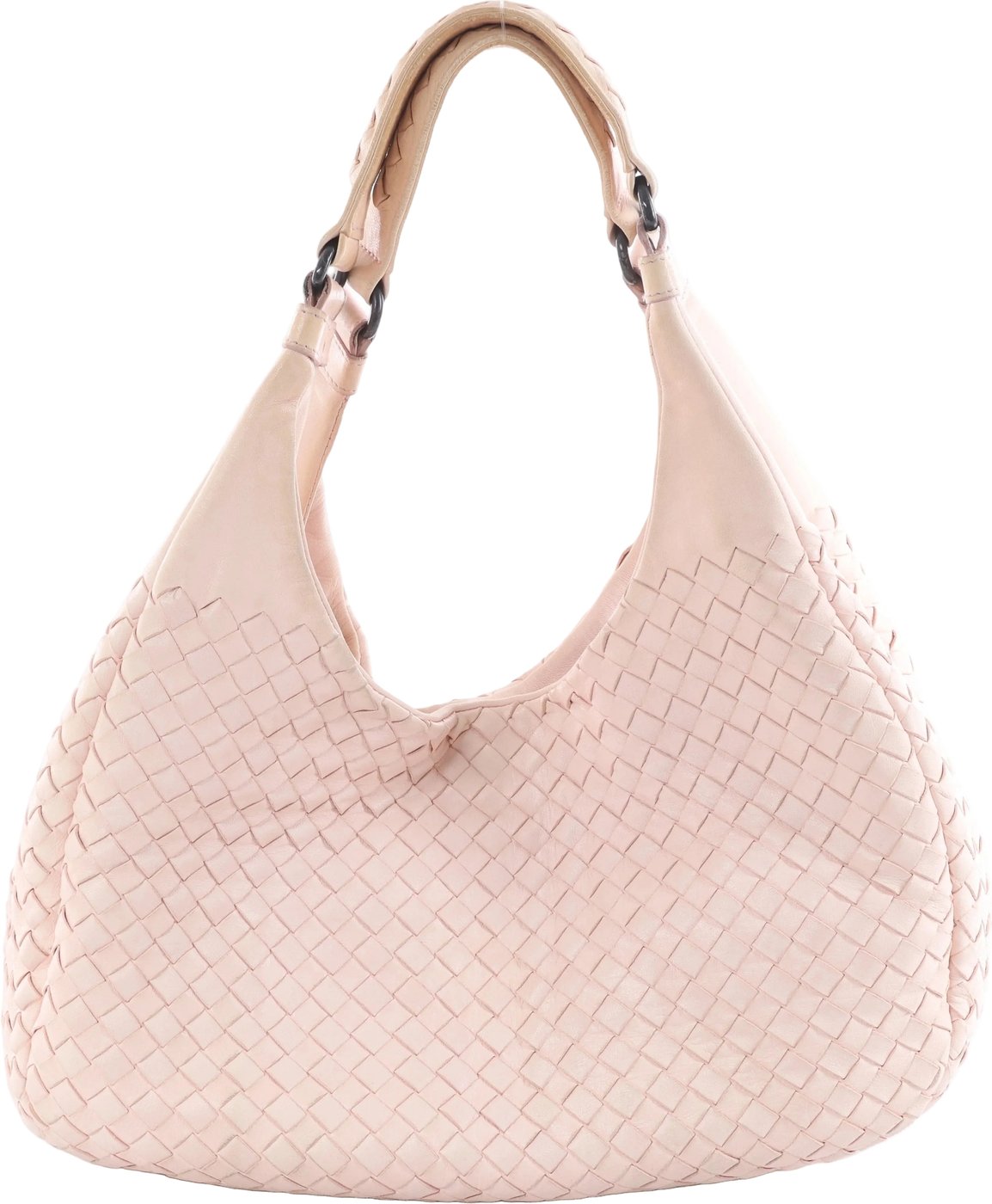 Bottega Veneta Campana Intrecciato Leather Shoulder bag in Pink 125787