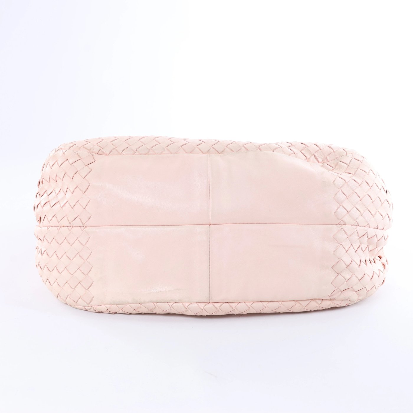 Bottega Veneta Campana Intrecciato Leather Shoulder bag in Pink 125787
