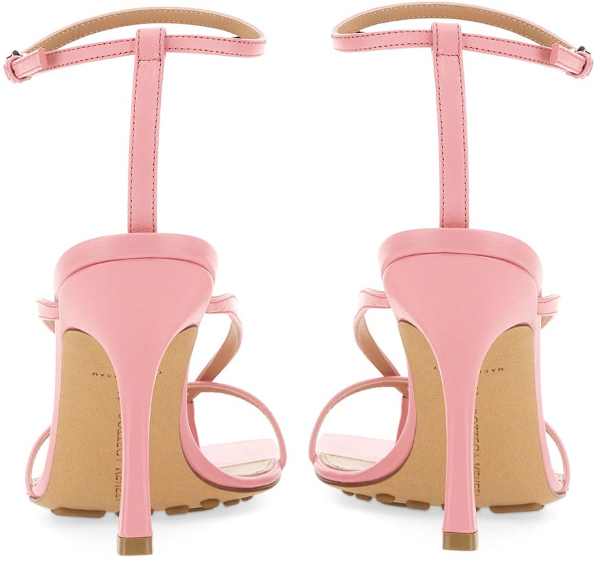Lambskin Stretch Sandal with Adjustable Buckle
