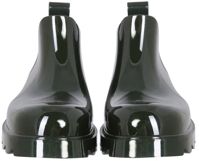 Chunky Rubber Boots with Flatform Sole