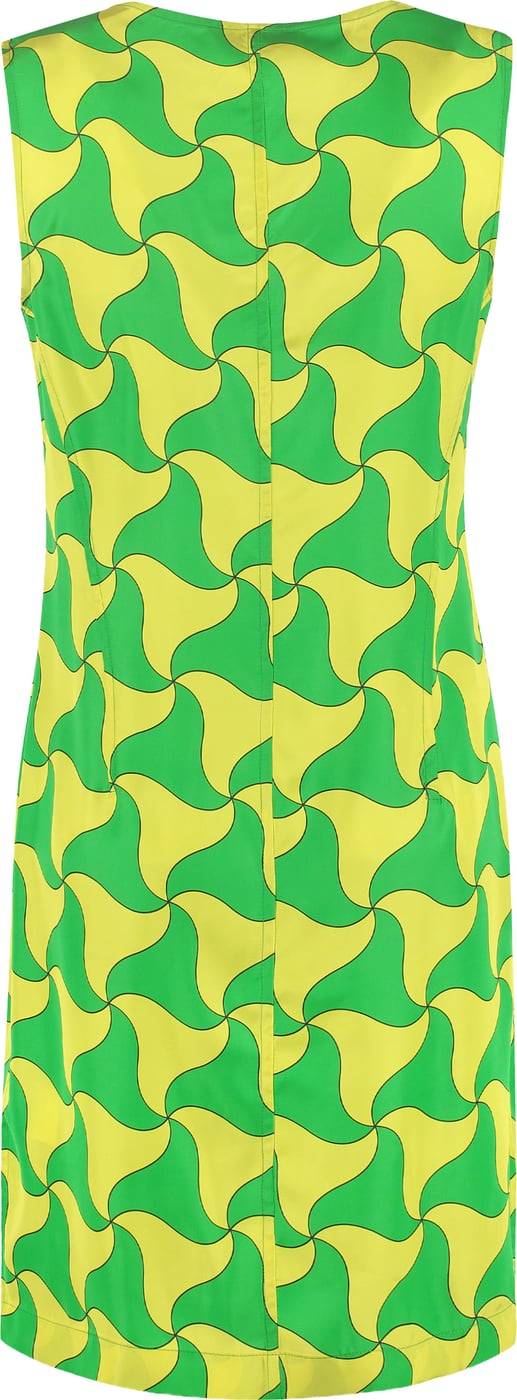 Printed satin dress