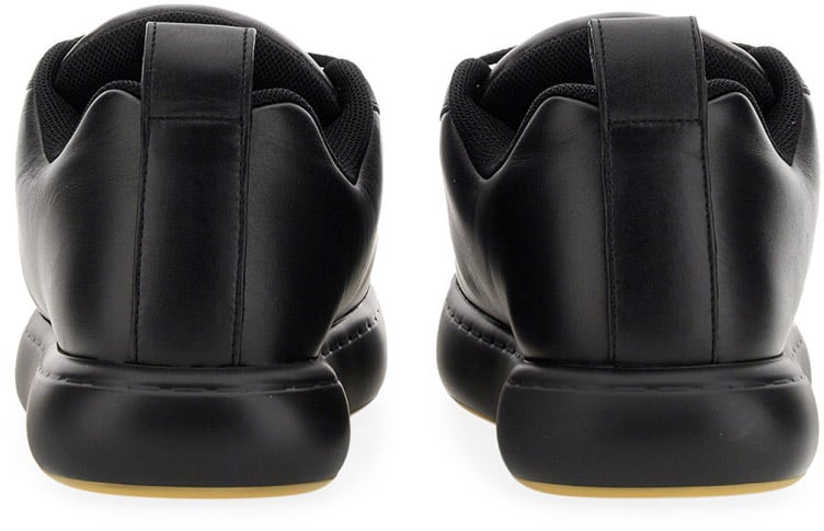 Leather Sneaker Pillow with Durable Rubber Sole