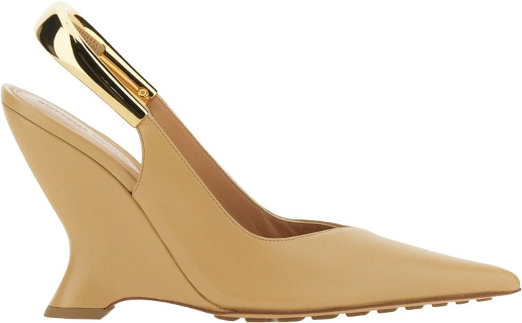 Pointed Toe Slingback Pumps with High Heel