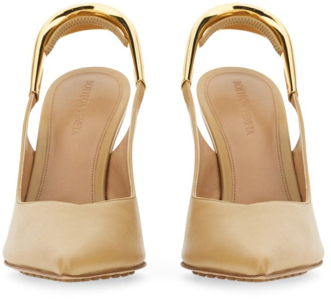 Pointed Toe Slingback Pumps with High Heel