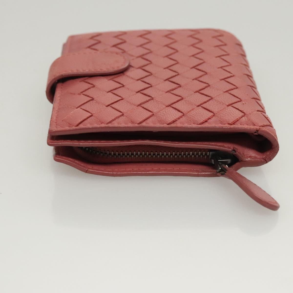 Bottega Veneta Bifold Coin Pocket Card Holder Intrecciato Nappa